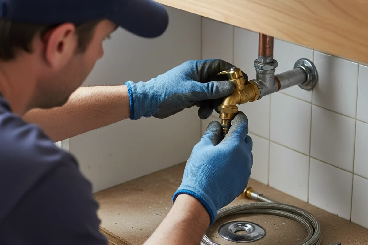 Shutoff valve and fitting work during Emergency Plumbing in Auburn Hills